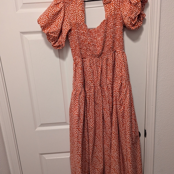 Anthropologie Floral Midi Dress - Picture 3 of 5